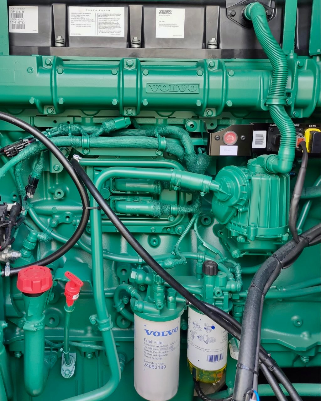 KJV-1430 kVA Twin Generator - боковий вигляд